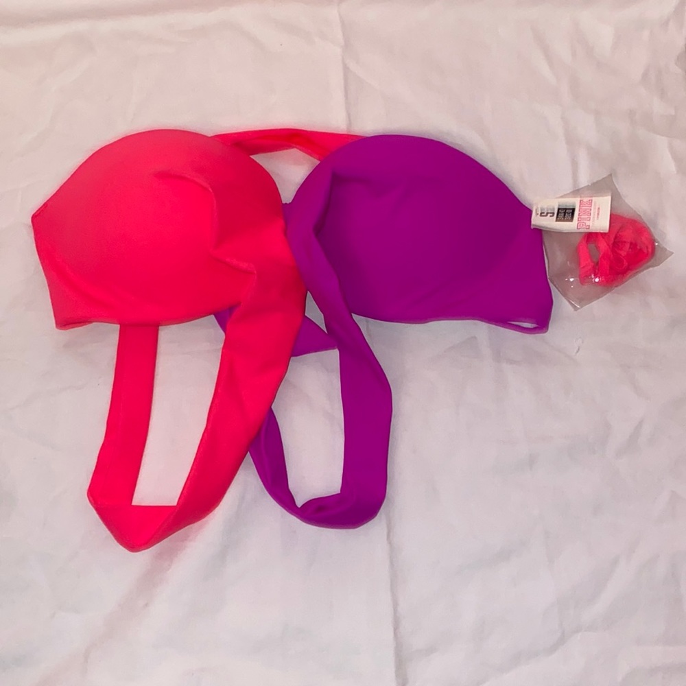 Pink swim top